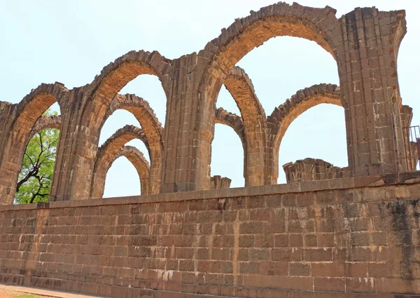 Aincent arches and ruins bijapur Karnataka india — Stock Photo, Image