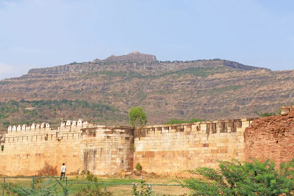 Ancient buildings at Pavagadh Archaeological Park  World Heritage site — Stock Photo, Image