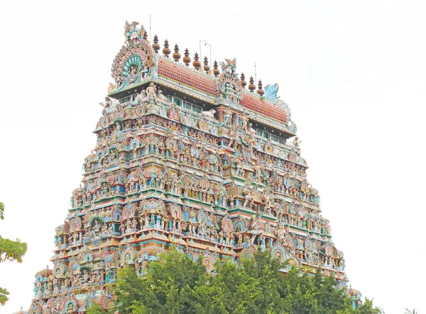 Masivní starověkého chrámu komplexu chidambaram Tamilnádu Indie — Stock fotografie