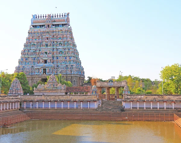 Massive ancient temple complex chidambaram tamil nadu india — Stock Photo, Image