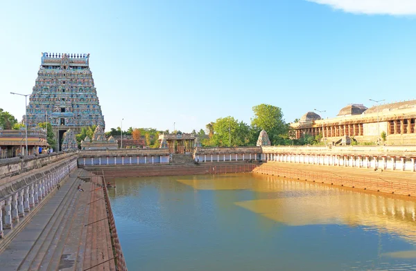 Massive ancient temple complex chidambaram tamil nadu india — Stock Photo, Image