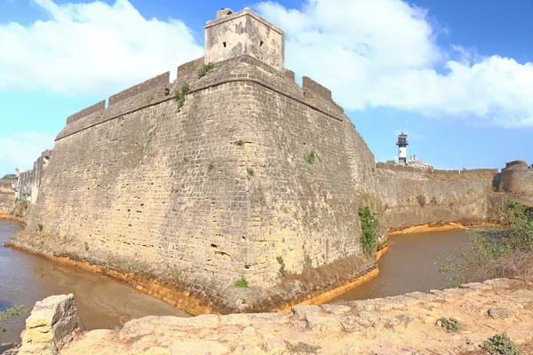 Vackert underhålls fort diu gujarat Indien — Stockfoto