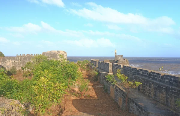 Pięknie utrzymany fort diu gujarat Indie — Zdjęcie stockowe
