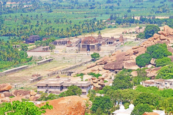 Adembenemend en enorme Hampi Unesco wereld erfgoed Site Karnatak — Stockfoto