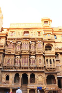 Jaisalmer Hindistan çevresinde eski binalar