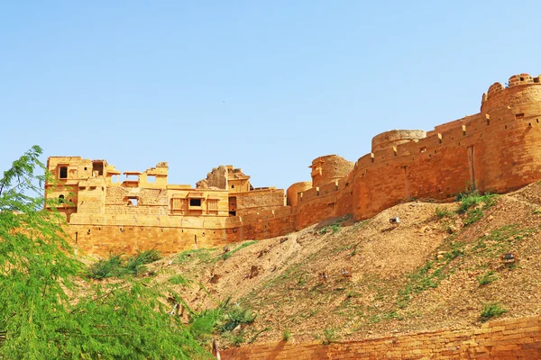 Hipnotyczny złoty Jaisalmer fort, Radżastan, Indie — Zdjęcie stockowe