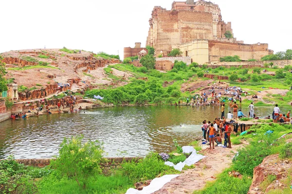 Magische Mehrangarh Fort, Jodhpur, Rajasthan, india — Stockfoto