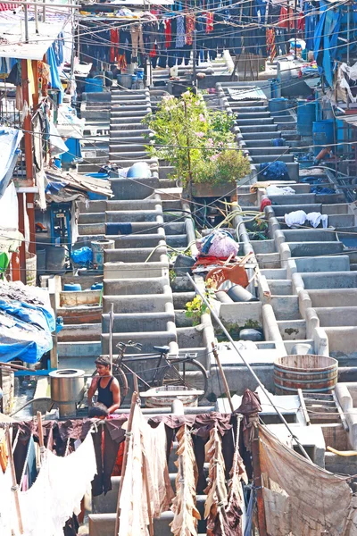 Dhobi ghats von mumbai indien — Stockfoto