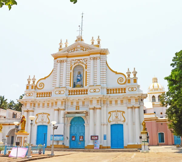 Igreja de Nossa Senhora ponducherry tamil nadu índia — Fotografia de Stock