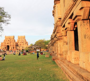 Brihadeshwara Tapınağı ve zemin, tanjore Thanjavur tamil nadu ben
