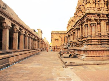 Brihadeshwara Tapınağı ve zemin, tanjore Thanjavur tamil nadu ben
