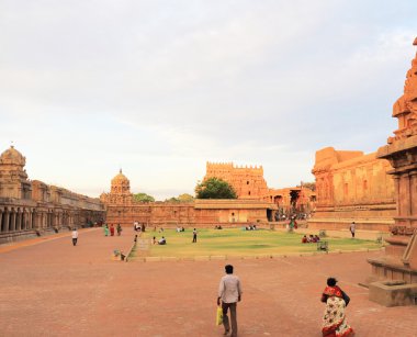 Brihadeshwara Tapınağı ve zemin, tanjore Thanjavur tamil nadu ben