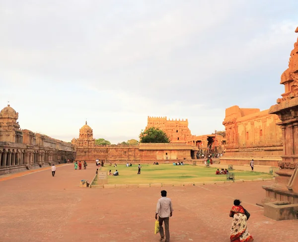 Brihadeshwara храм і сад, tanjore Тханджавурі, Таміл Наду я — стокове фото