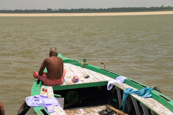 Indien heilige Männer Sadhu Guru dekoriert — Stockfoto