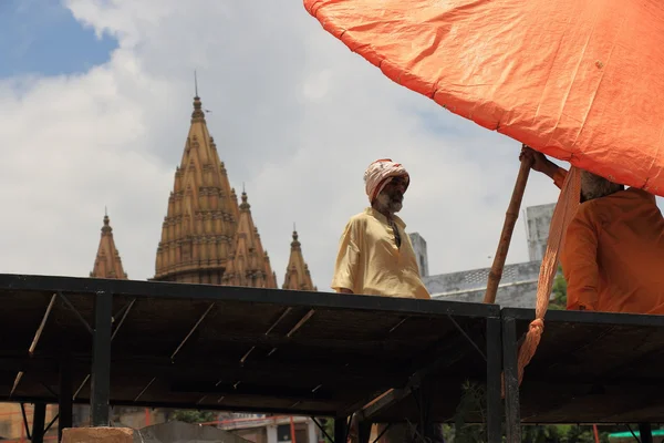 India holy men sadhu guru decorated — Stock Photo, Image