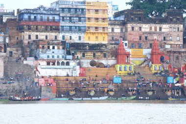 Açık hava yakma Hindistan stil Varanasi Hindistan
