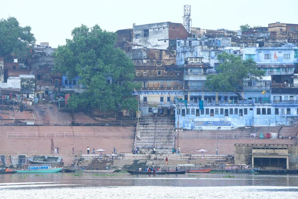 Einäscherung unter freiem Himmel indischen Stil varanasi india — Stockfoto