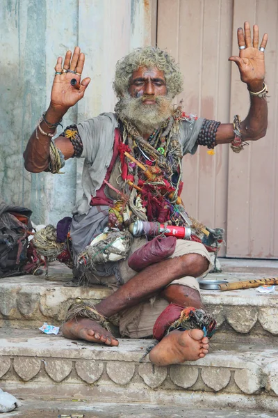 India colorido mendigo — Foto de Stock