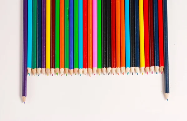 Un affichage de crayons de couleur — Photo