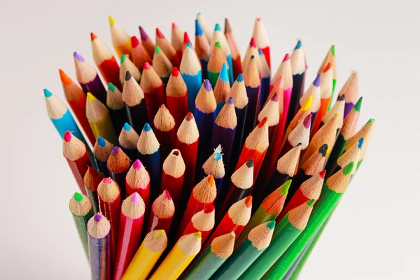 Un display di matite colorate — Foto Stock