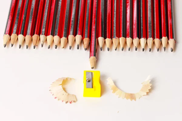 A display of a group of pencils — Stock Photo, Image