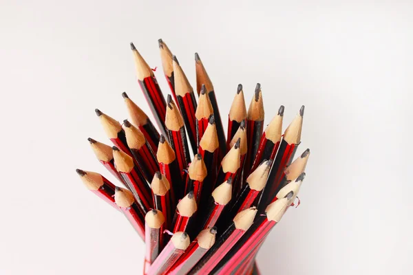 A display of a group of pencils — Stock Photo, Image