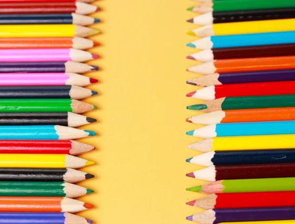 A display of colored pencils — Stock Photo, Image