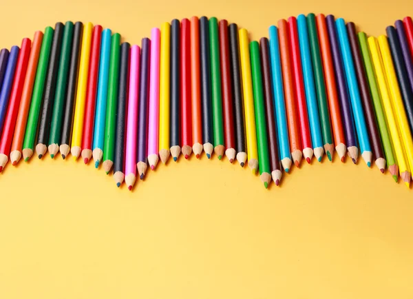 A display of colored pencils — Stock Photo, Image