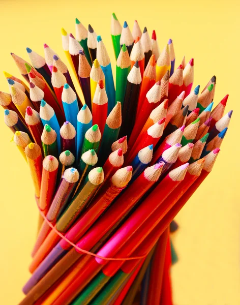 A display of colored pencils — Stock Photo, Image