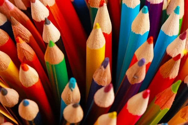 A display of colored pencils — Stock Photo, Image