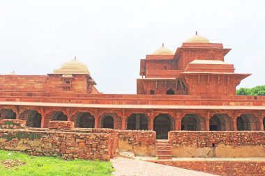 Büyük Fatehpur Sikri Kalesi ve karmaşık Uttar Pradesh Hindistan