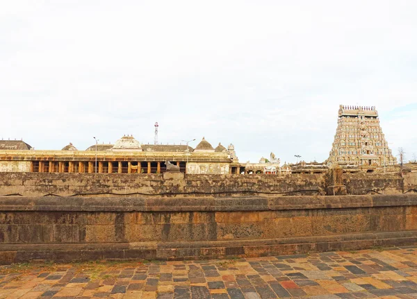 Hatalmas ősi templom komplex chidambaram Várpalota india — Stock Fotó