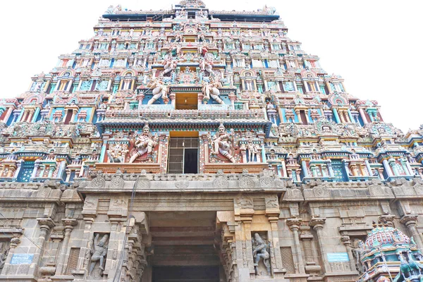 Massive kompleks kuil kuno chidambaram tamil nadu india — Stok Foto