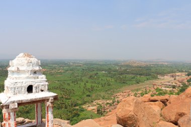 Nefes kesici ve büyük Hampi Unesco Dünya Mirası Site Karnatak