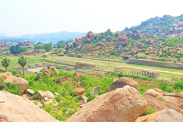 Forbløffende og enorme Hampi UNESCO World Heritage Site Karnataka - Stock-foto