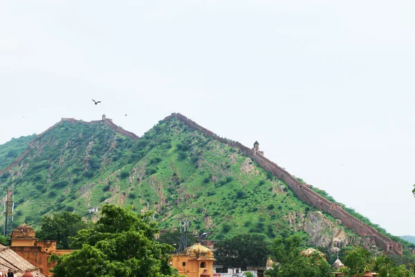 Amer Amber fort en paleis jaipur rajasthan india — Stockfoto