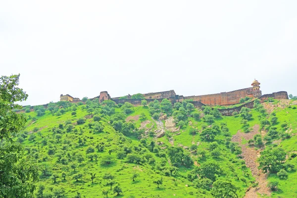 Amer Amber fort en paleis jaipur rajasthan india — Stockfoto