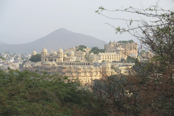 Palácio da Cidade Udaipur Rajasthan Índia — Fotografia de Stock