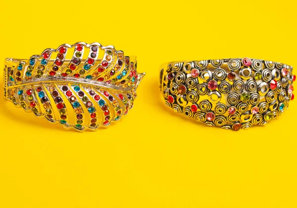 Ornamental decorated braclets — Stock Photo, Image