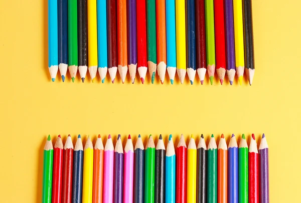 Отображение цветных карандашей — стоковое фото