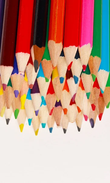 Zobrazení barevných tužek — Stock fotografie