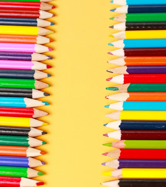 A display of colored pencils — Stock Photo, Image