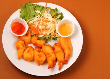 Deniz ürünleri salatası