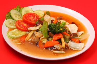 Tayland sebze stir fry