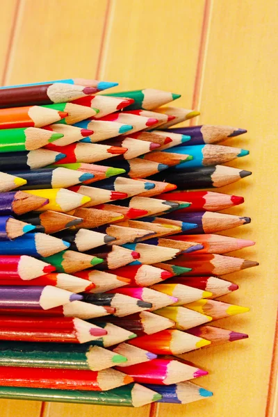 Display of colored pencils — Stock Photo, Image