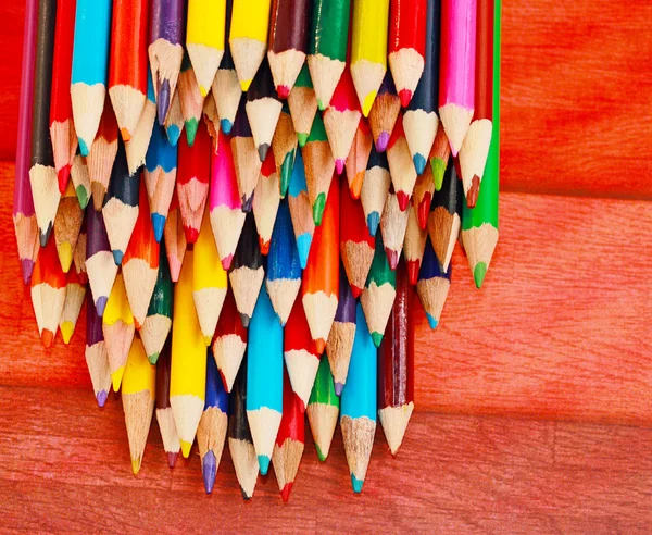 Visualizzazione di matite colorate — Foto Stock