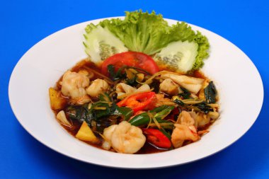 Deniz ürünleri stir fry