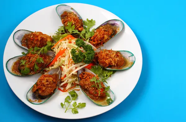 Mejillones al horno —  Fotos de Stock