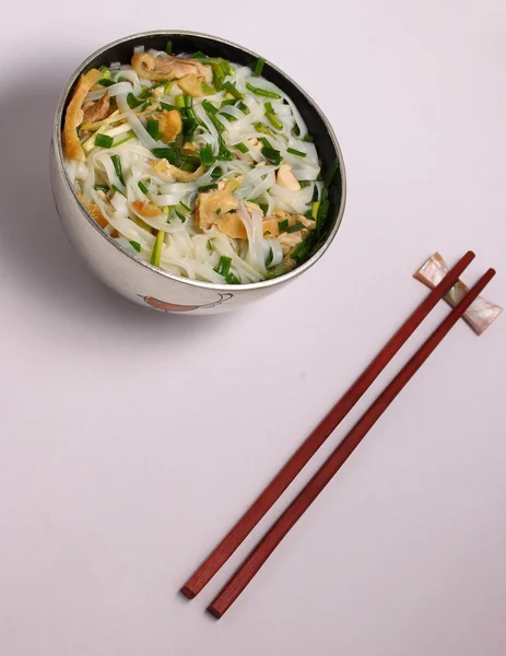 Hanoi pho sopa de fideos de pollo —  Fotos de Stock