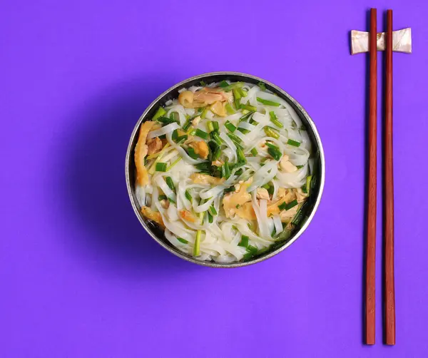 Hanoi pho sopa de fideos de pollo —  Fotos de Stock